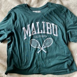 Abercrombie and fitch green graphic tee, worn ONCE size M, soft collection